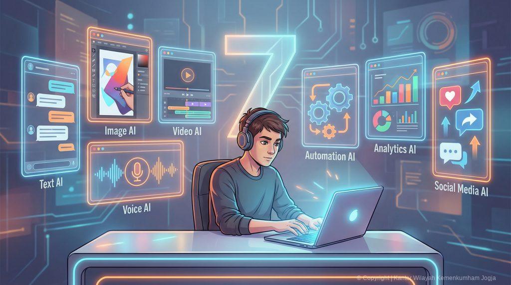 7 Jenis Jenis AI untuk Konten Kreator Contoh Penggunaannya 1024x572