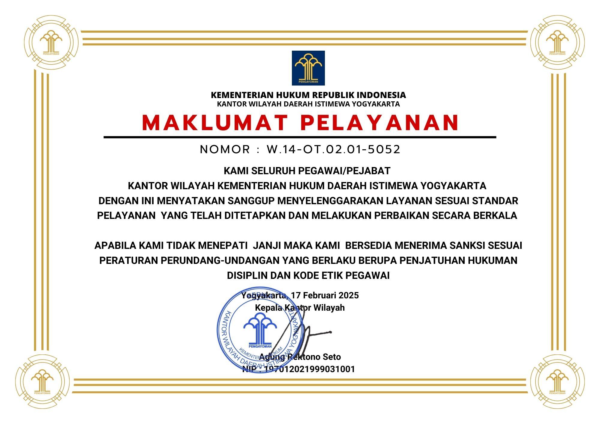 Maklumat Pelayananan New