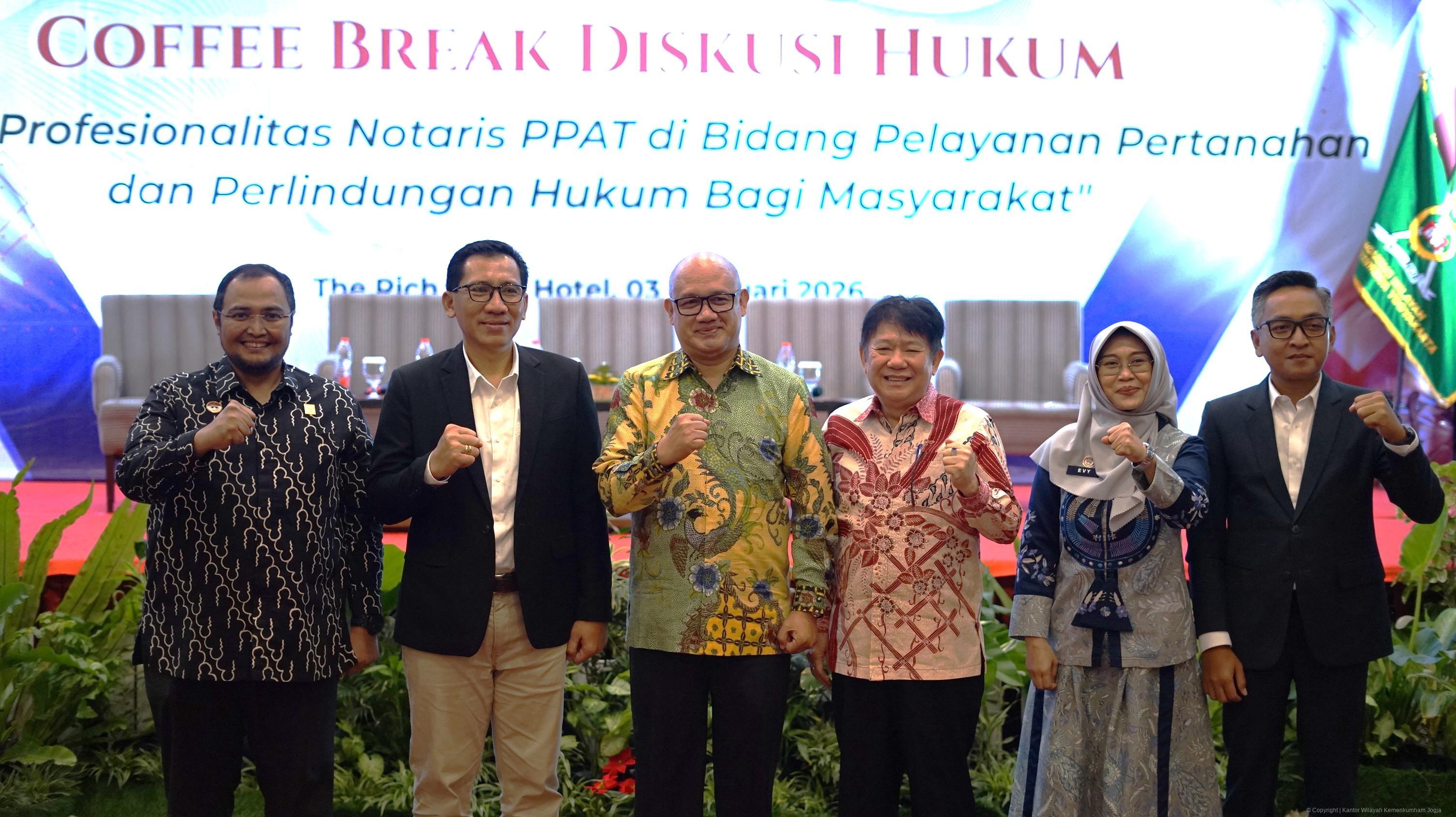Coffee Break Diskusi Hukum Dorong Profesionalitas Notaris dan PPAT di DIY